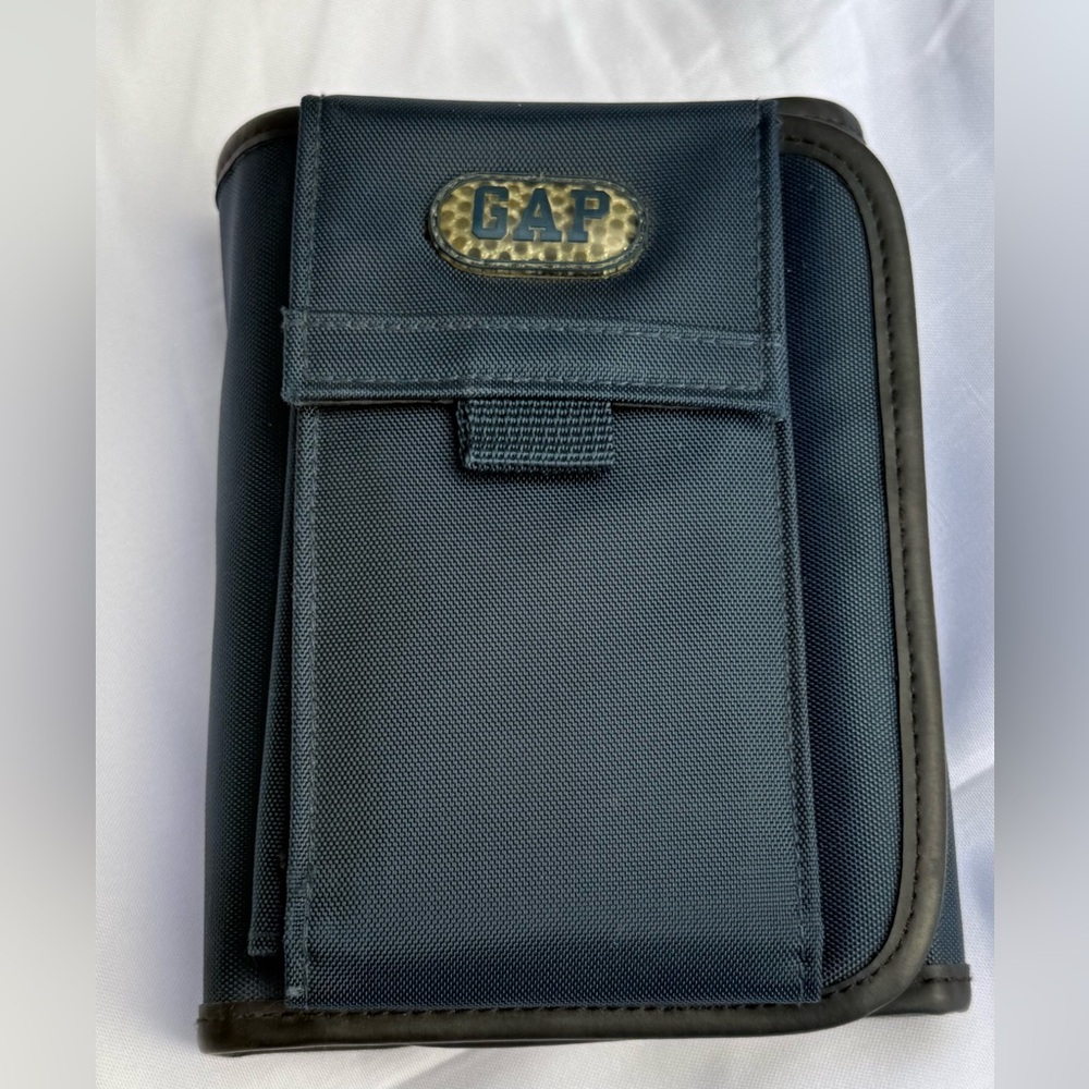 Vintage GAP Navy Canvas Tech Organizer Case - Y2K Aesthetic